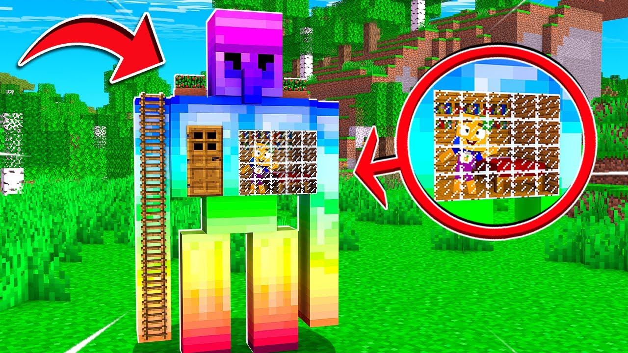 24 STUNDEN in RAINBOW GOLEM LEBEN in Minecraft! 🌈