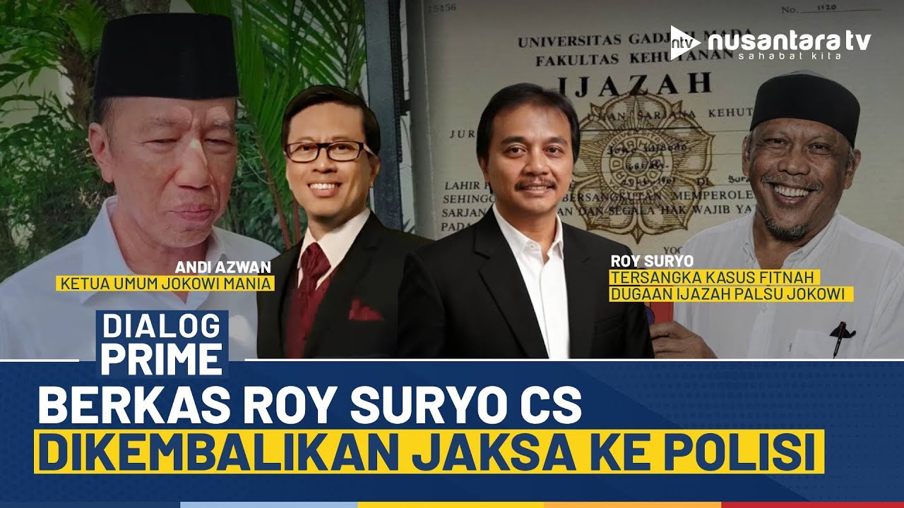 [LIVE] Jaksa Kembalikan Berkas Perkara Roy Suryo Cs | DIALOG PRIME