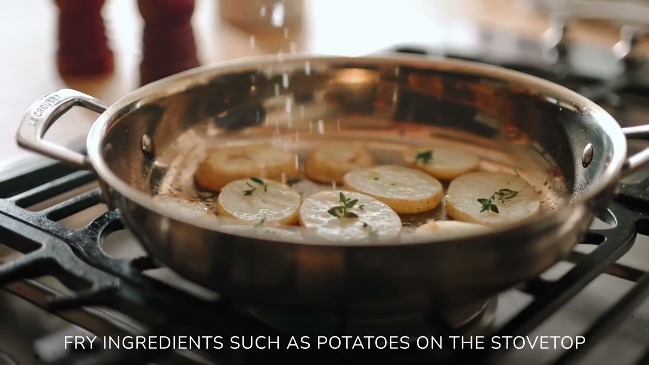 How to use a Le Creuset 3-ply Stainless Steel Frying Pan