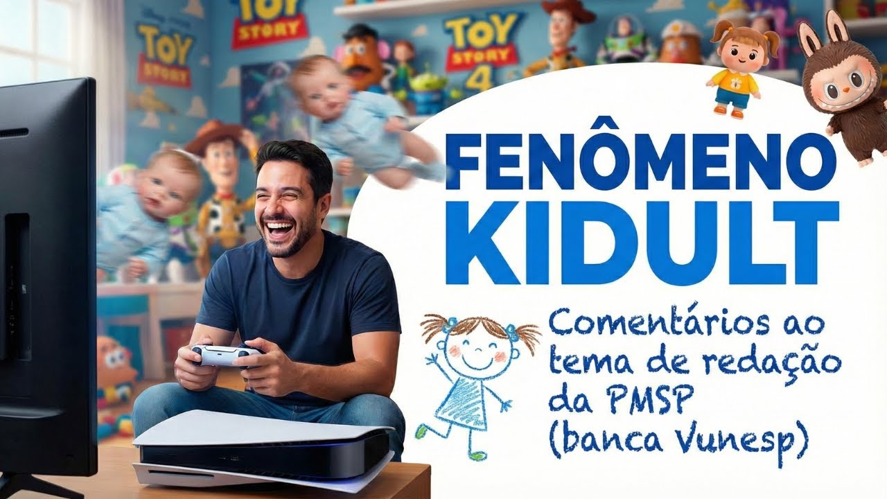 Comentários ao tema de redação da PMSP (banca Vunesp): o fenômeno KIDULT