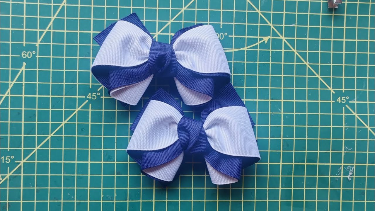 PAR DE MOÑOS CON LISTON DE 4CM DE ANCHO 🎀🎀🎀