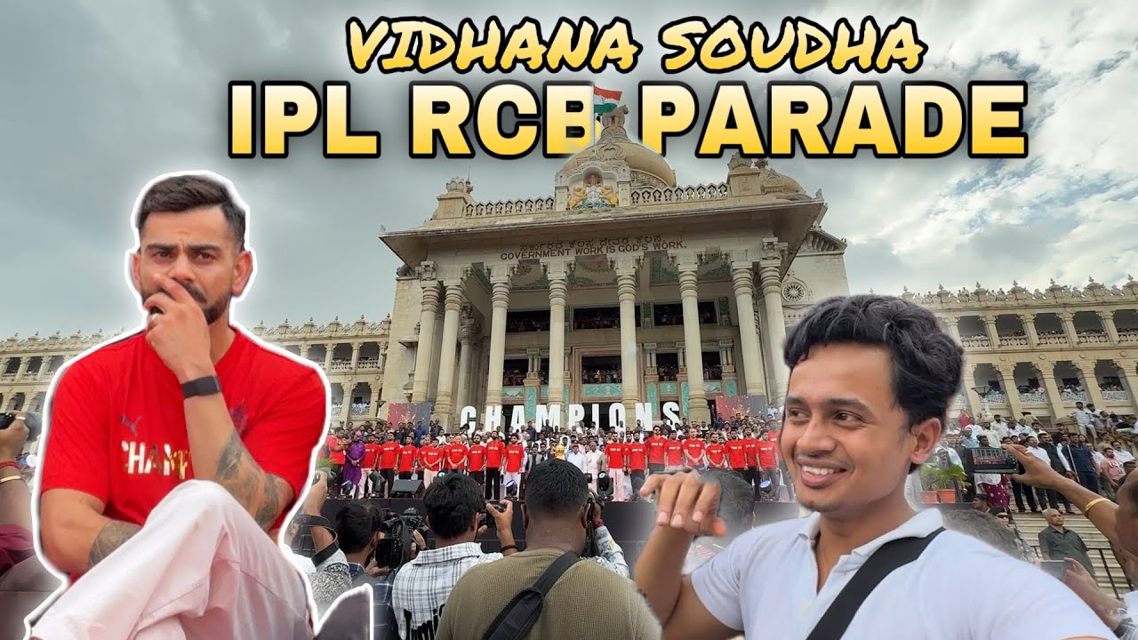 “RCB Parade at Vidhana Soudha Bengaluru – Unreal Crowd!” | VLOG