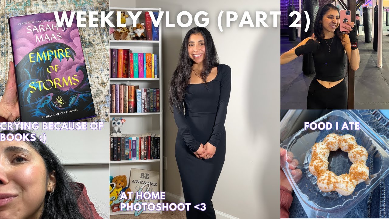 WEEKLY VLOGMAS (part 2) Trader Joe's haul, boxing class, snacks & crying over books