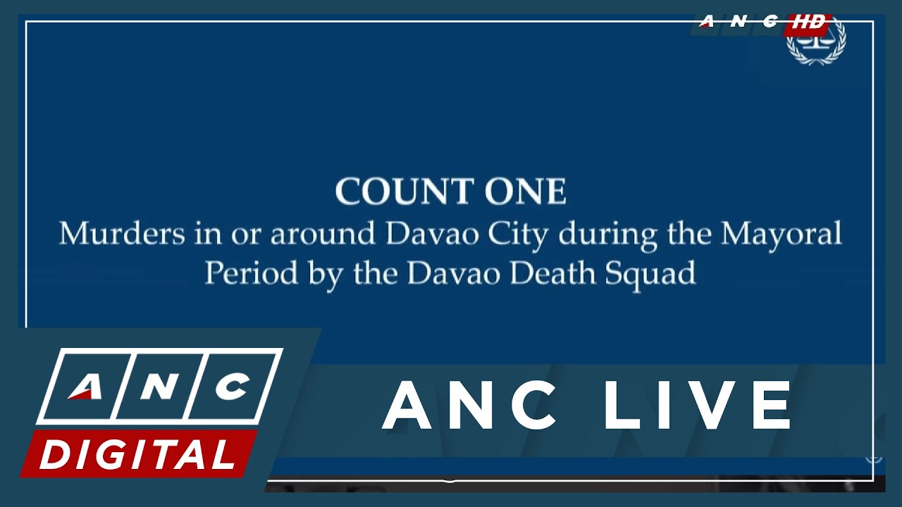 ICC senior trial lawyer discusses Count One of Duterte's crimes against humanity case | ANC
