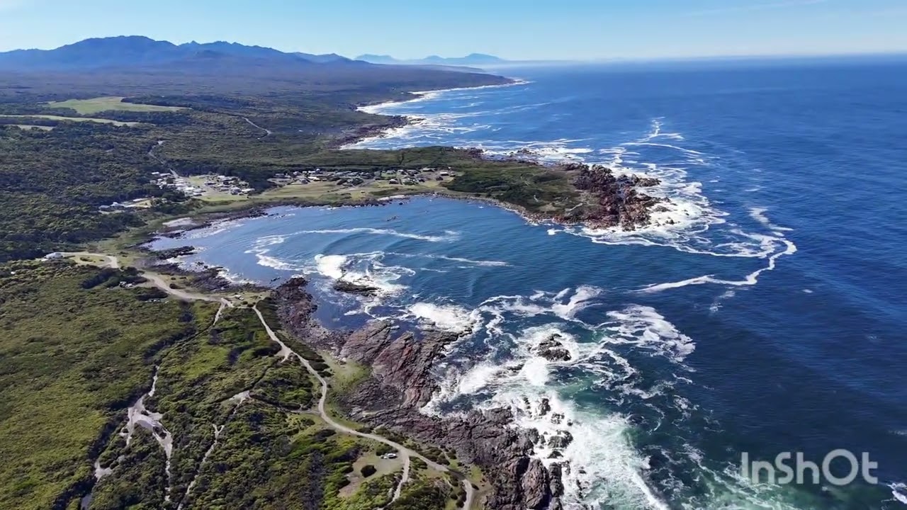 Granville on the West Coast of Tasmania by drone