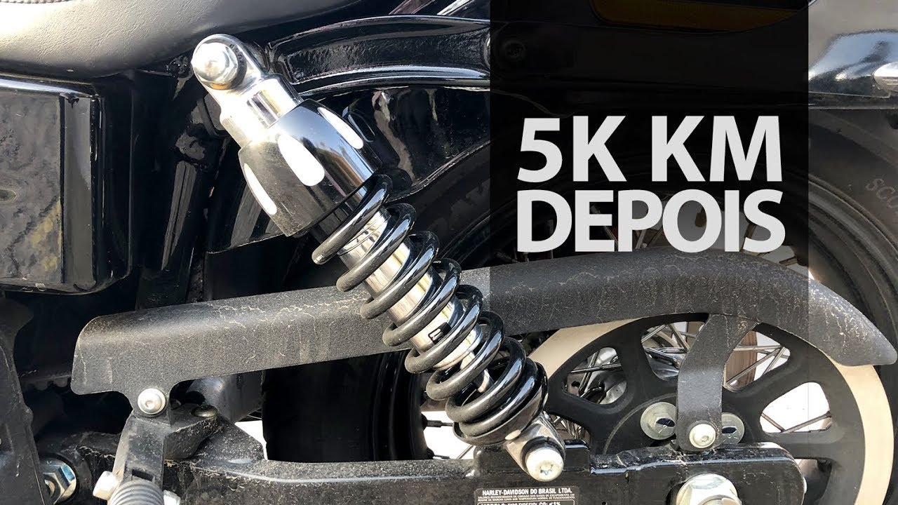 Amortecedores Progressive Suspension na Dyna Street Bob FXDB