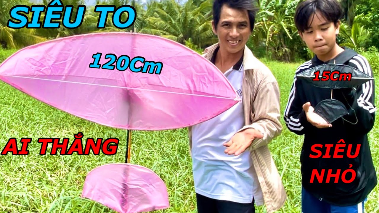Bốc Thăm Chế Tạo Diều Sáo Siêu To 120Cm Bằng Cần Câu Máy Và Siêu Nhỏ 15Cm