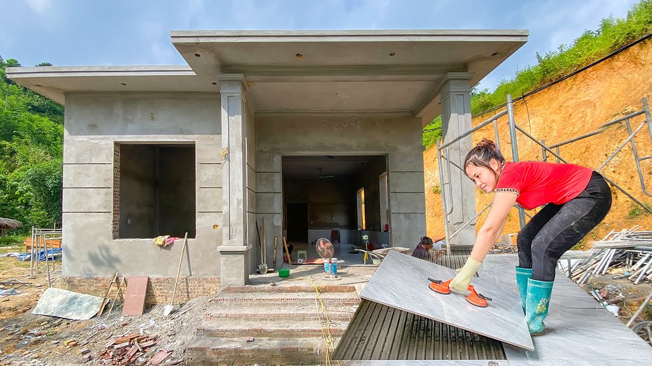 FULL VIDEO: Girl and construction workers diligently build a $20,000 house in 3 months