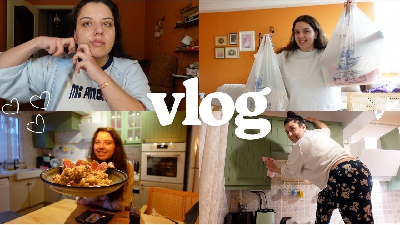 KONUŞMAMIZ LAZIM, MİDYEMSİ PİLAV, MUTFAK TEMİZLİĞİ VE G&Uuml;NCEL CİLT BAKIMI #vlog