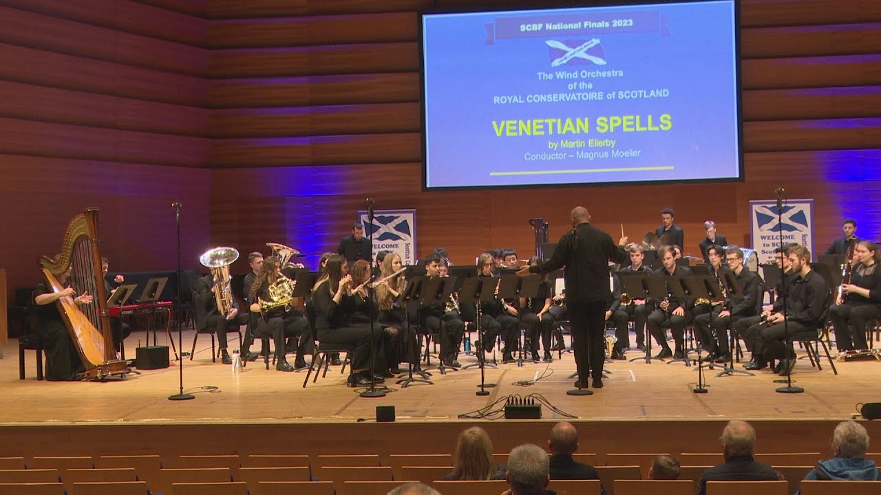 The Wind Orchestra of the Royal Conservatoire of Scotland perform at The 2023 SCBF National Finals.