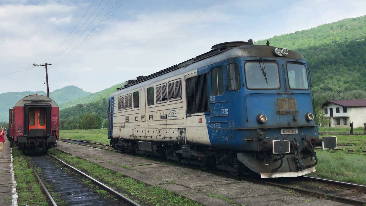 SNTFC R4135 CFR Class 60-1356-9 & Class 65-1300-6 shunting in Valea Vișeului Station 28/05/2019