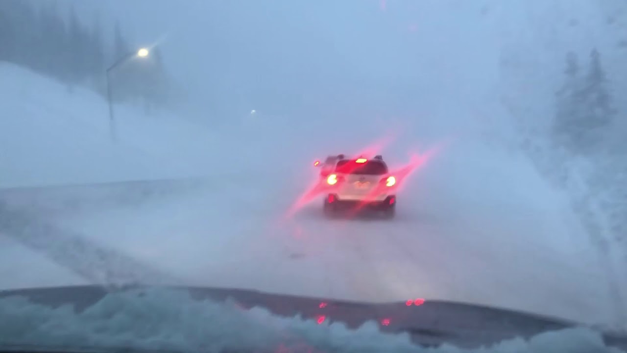 WHITEOUT at the Eisenhower Tunnel, Colorado!