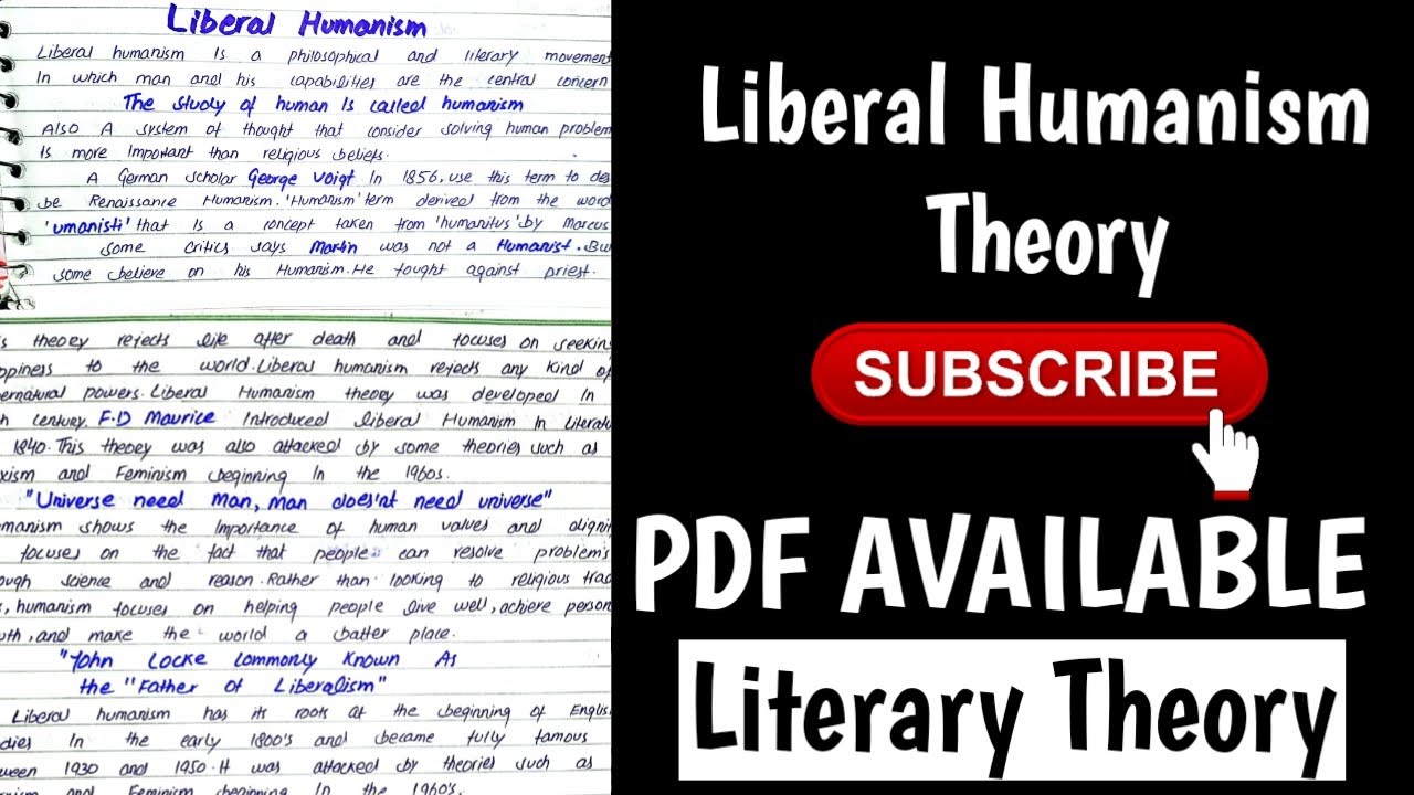 Literary theory | Liberal Humanism with easy notes