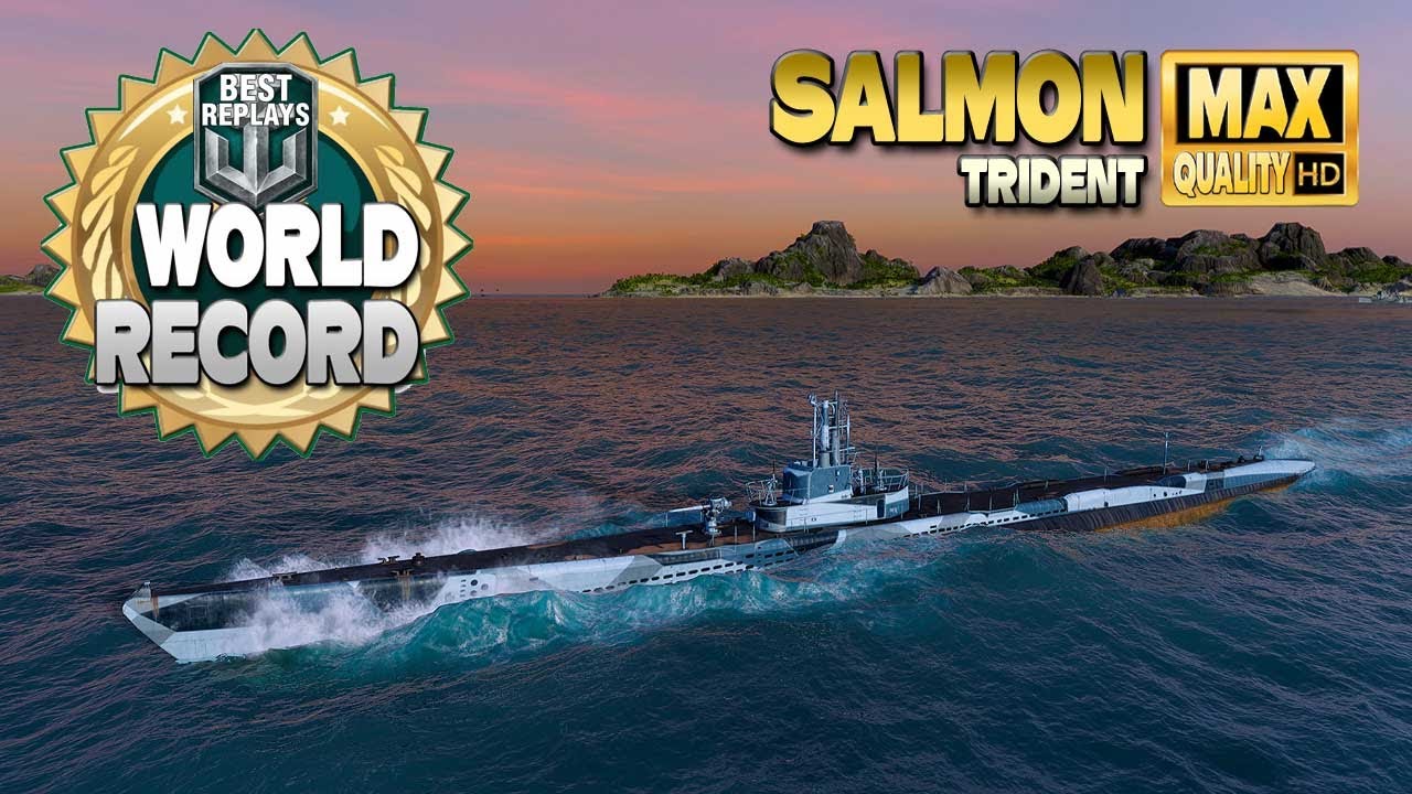 Подводная лодка Salmon с новым мировым рекордом повреждений - World of Warships