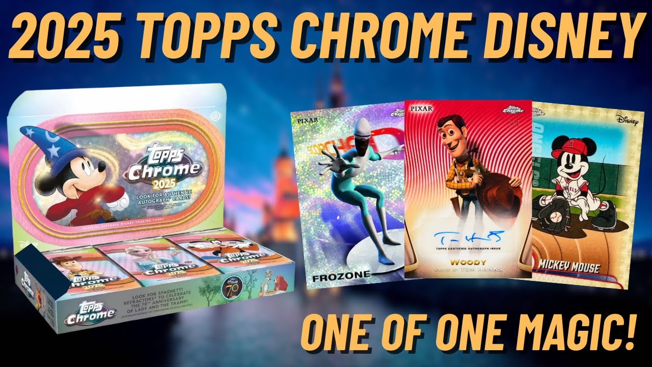 МЫ СДЕЛАЛИ КАРТОЧКУ-СКЕТЧ 1/1! 😱✍️ Открытие Topps Chrome Disney Hobby Box 2025!