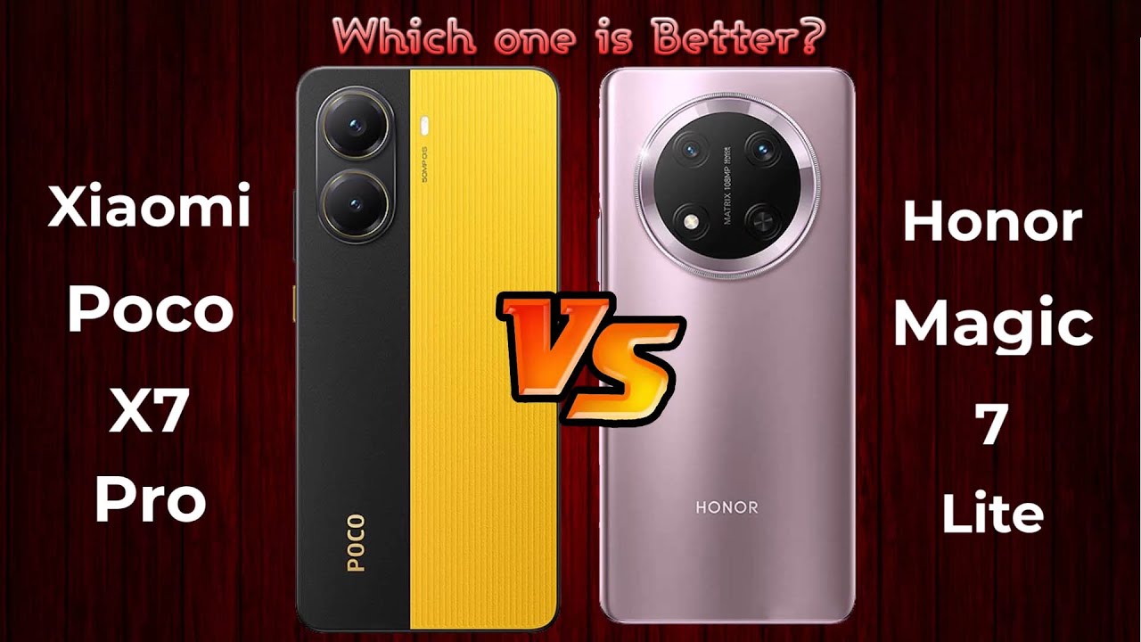 Xiaomi Poco X7 Pro vs Honor Magic 7 Lite - Full Phone Specs Comparison