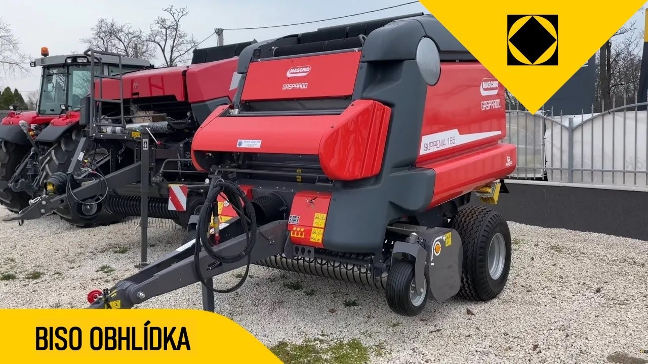 BISO obhlídka - lis na kulaté balíky Maschio Gaspardo Suprema 165 - walkaround