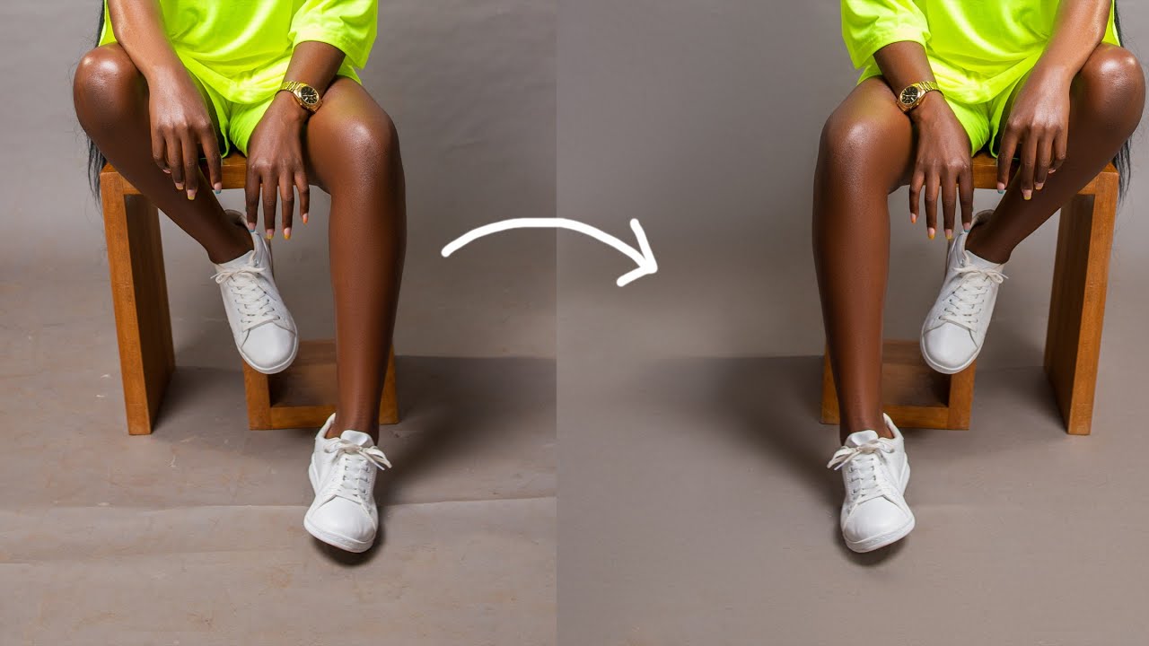 How To Clean Seamless Backdrop In Photoshop | Remove Wrinkles & Folds from Studio Backdrop