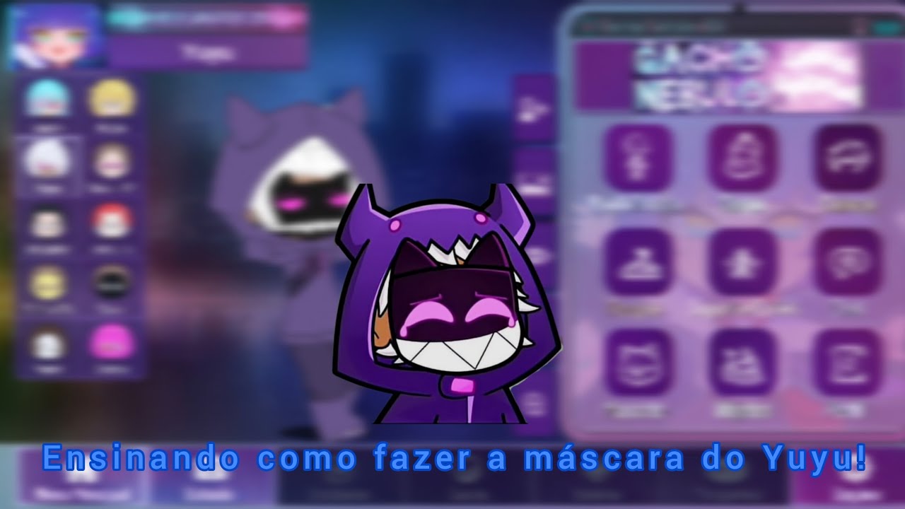 Ensinando como fazer a máscara do Yuyu pros meus amores!!💙 #prática #gacha 