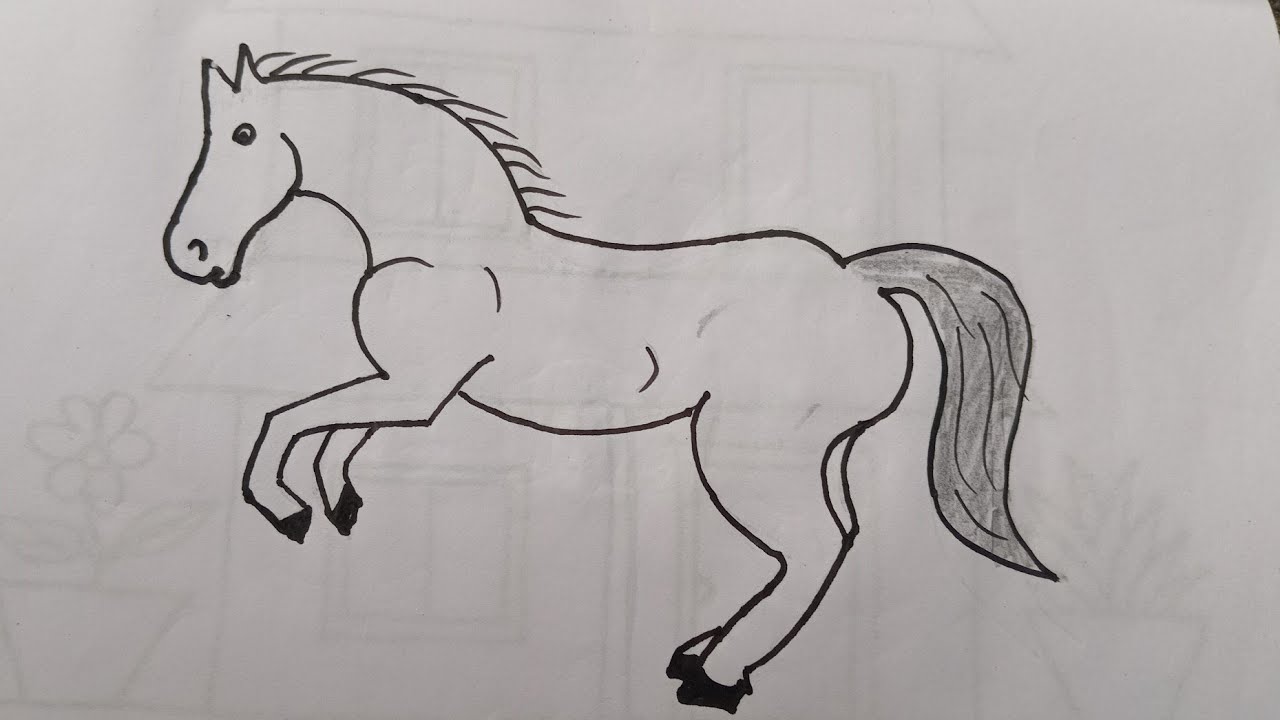 How to Draw a Horse 🐴 Horse Drawing Easy