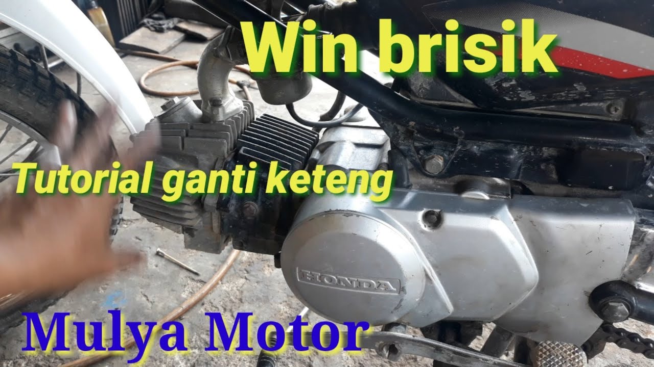 Cara ganti keteng Win100cc.