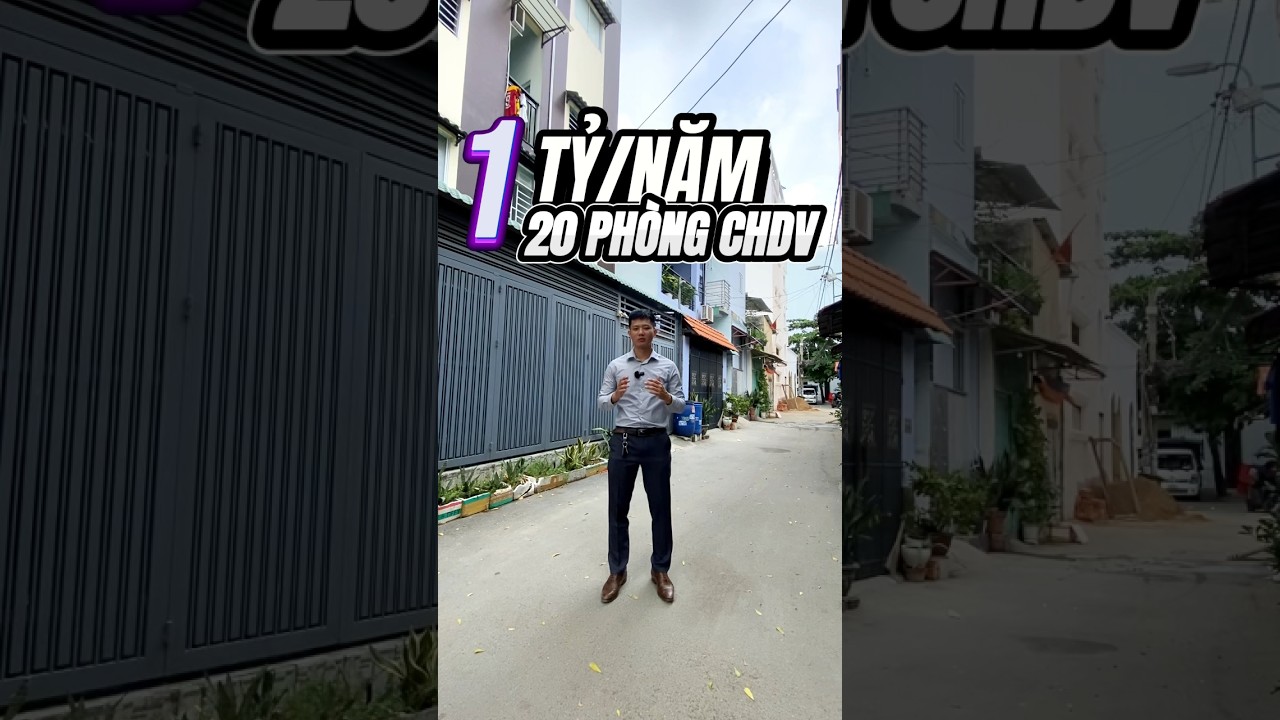 20 Ph&ograve;ng CHDV P5, G&ograve; Vấp 4,5x20M 5 lầu thu nhập 1 tỷ/ năm #phuquyenbds #batdongsan #nhatban #govap