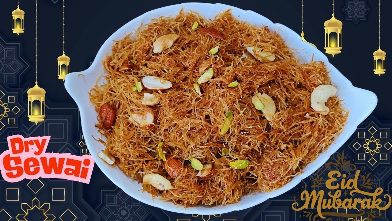 Popular Eid Dessert Sukhi Meethi Seviya | Meethi Sevai sweet vermicelli recipe eid ki khaas recipe