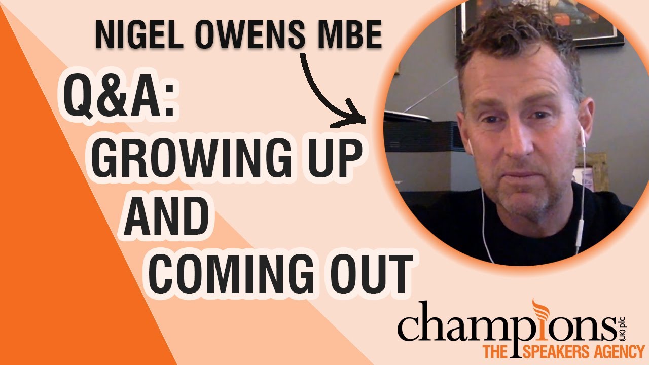 Nigel Owens MBE Speaker | My Coming Out Story | Contact Agent