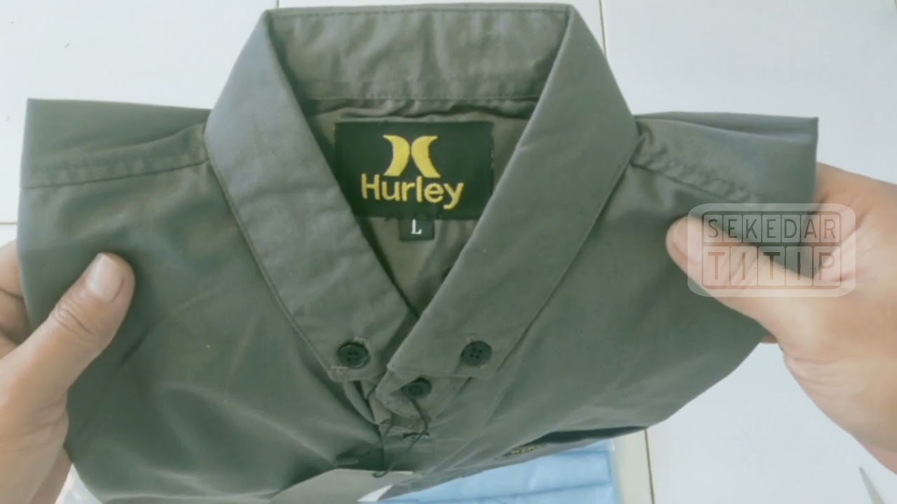 Hurley Kemeja Pria Pendek Slimfit