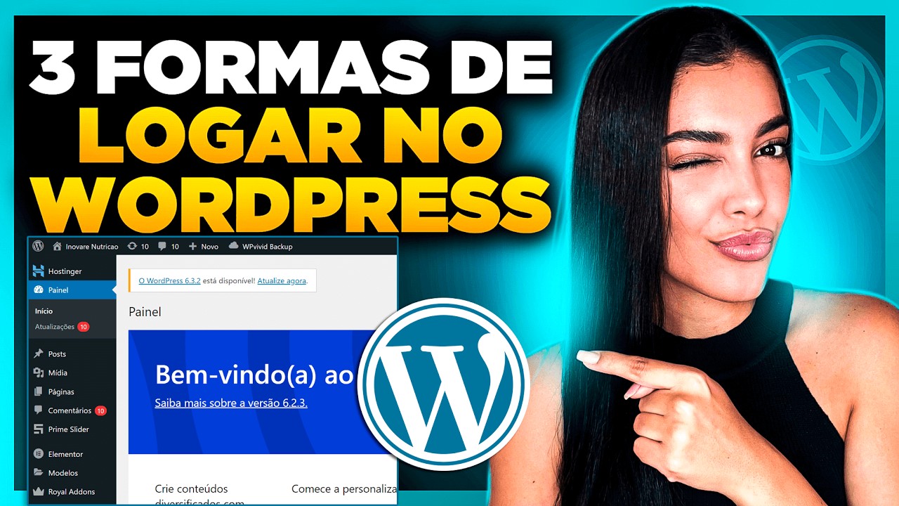 3 Formas de Como LOGAR NO PAINEL Administrativo do WordPress [Logar no WordPress]