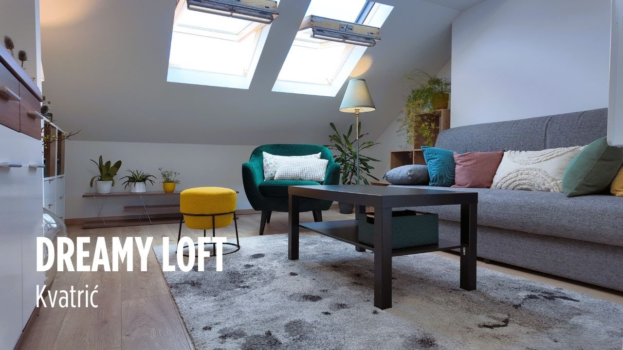 Dreamy Loft | Potkrovni stan sa šarmom za najam, Kvatrić Maksimir (4K video)