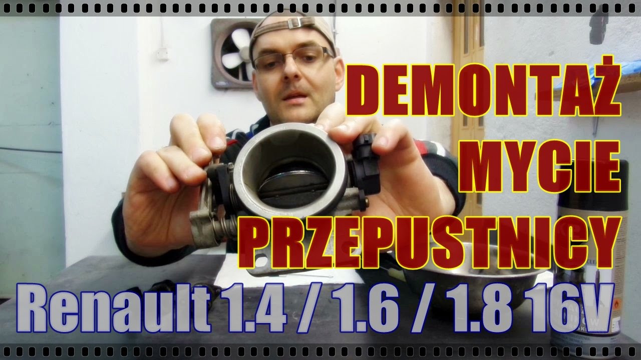 Demontaż i mycie przepustnicy Renault 1.4 - 1.6 - 1.8 16V