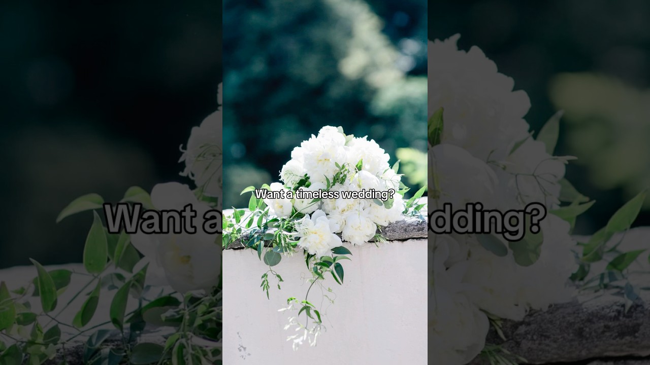 Want a timeless wedding? You can never go wrong with classic white.🤍 #weddinginspo #timelesswedding