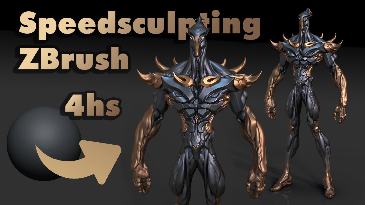 TRM001 - Imagining the aesthetics of AI | No Refs Sketching | ZBrush Speedsculpting | 4h