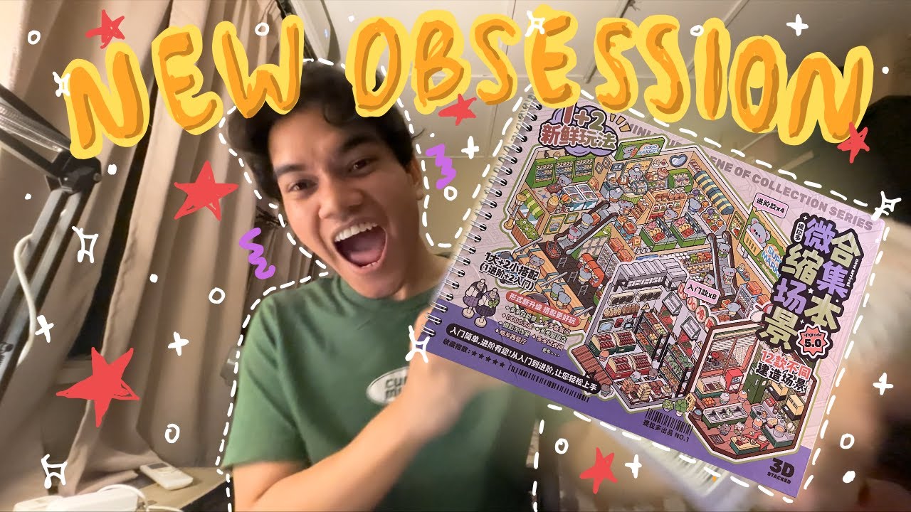 so I bought miniature scene sticker book from TikTok&hellip;