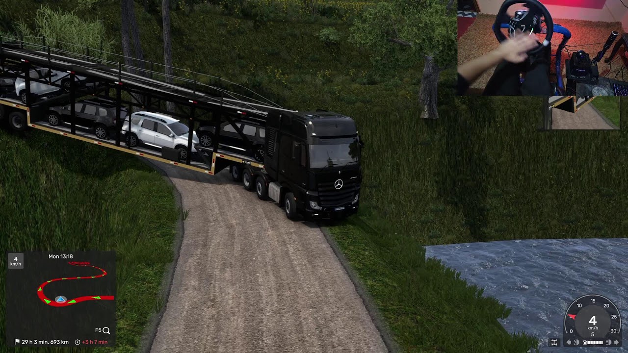 ets2 insane road drive moza r5 gameplay