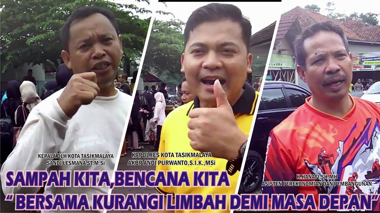 Gerakan Indonesia ASRI TNI/Polri Pemkot Tasik Dan Masyarakat Serentak Bersih-Bersih Wisata Situ Gede