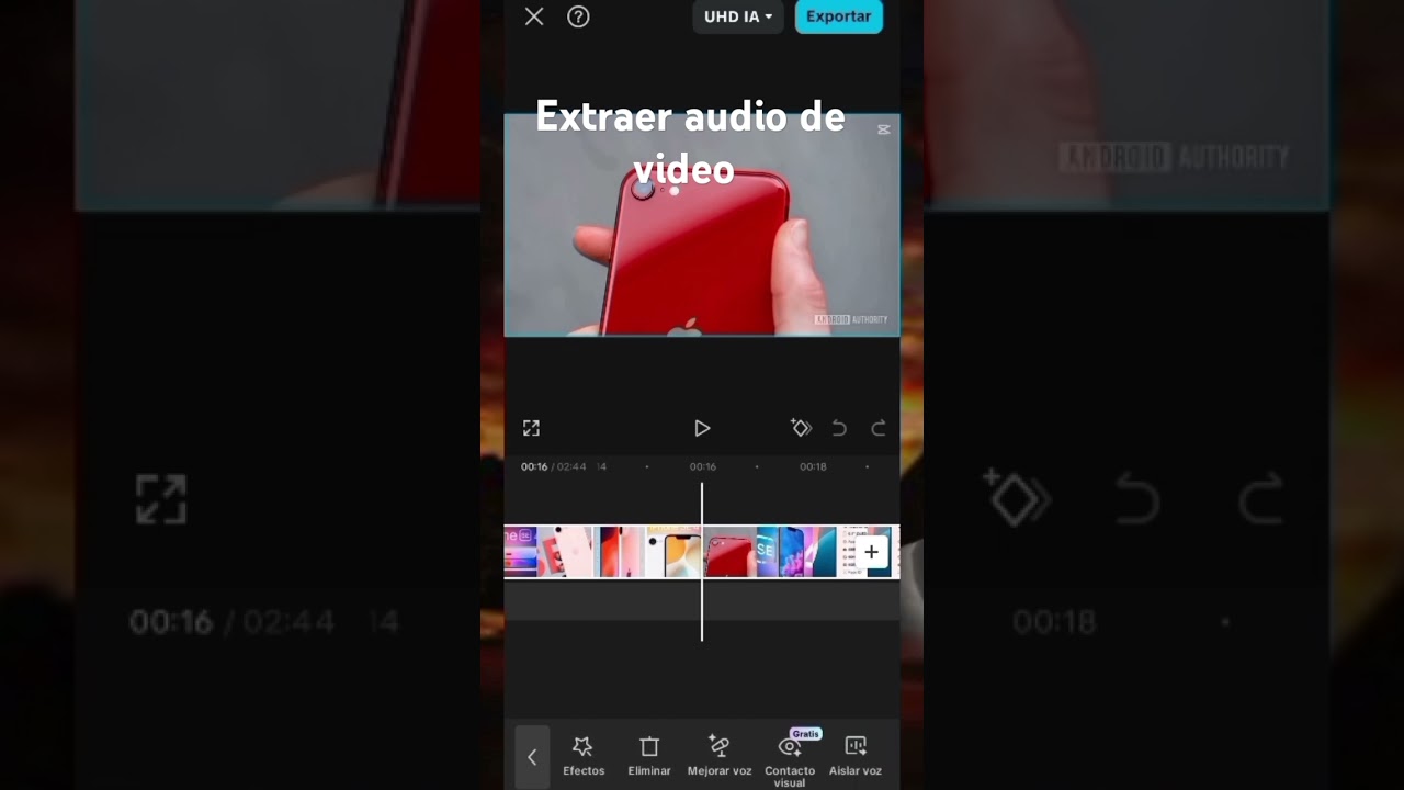 c&oacute;mo extraer audio de video #tutorial #audiohacks #capcut #extraer #audio #audiohacks