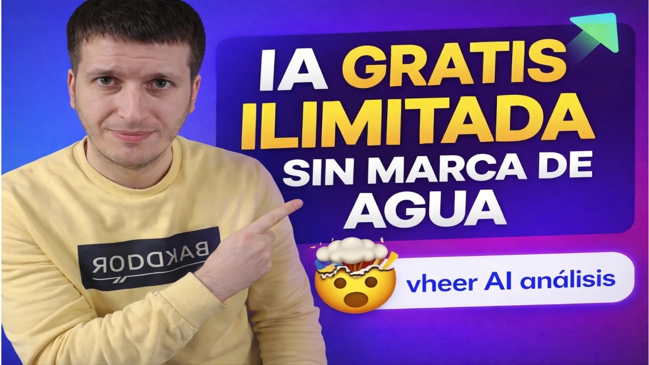 IA GRATIS ILIMITADA SIN MARCA DE AGUA 🤯 (Vheer AI an&aacute;lisis)
