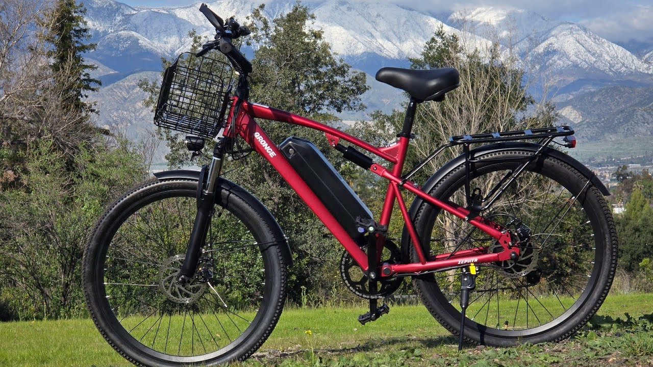 Qronge Zephyr. Бюджетный электровелосипед с полной амортизацией.