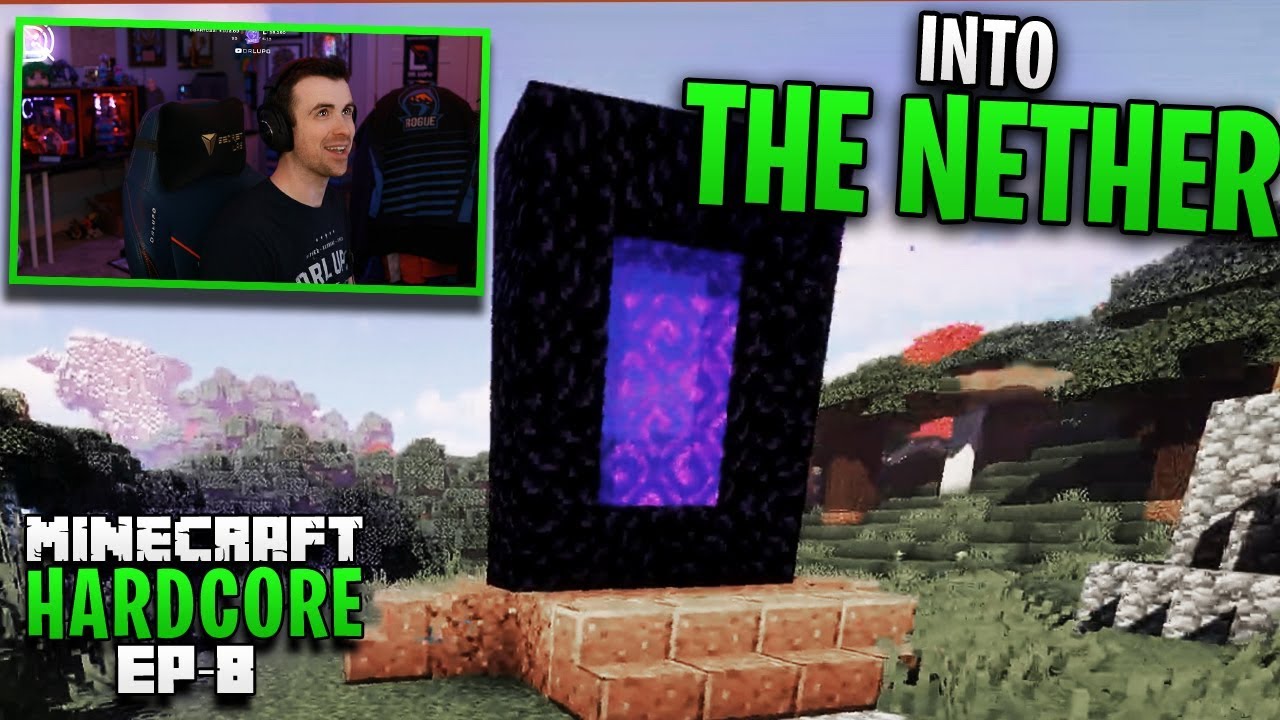 HARDCORE MINECRAFT! Into the Nether! Ep. 8