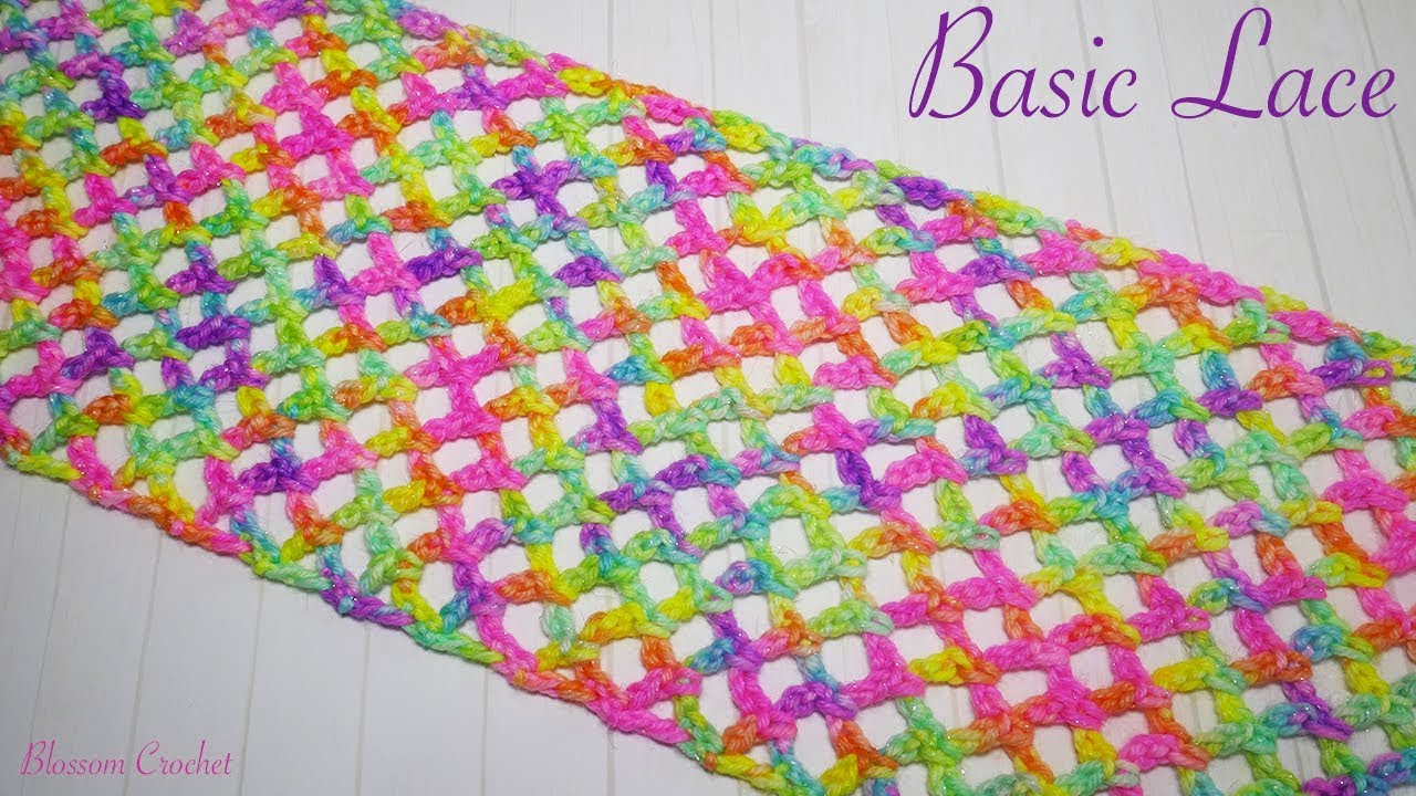 How to Crochet a Simple Lace Stitch (Shawl, Blanket, Infinity Scarf)