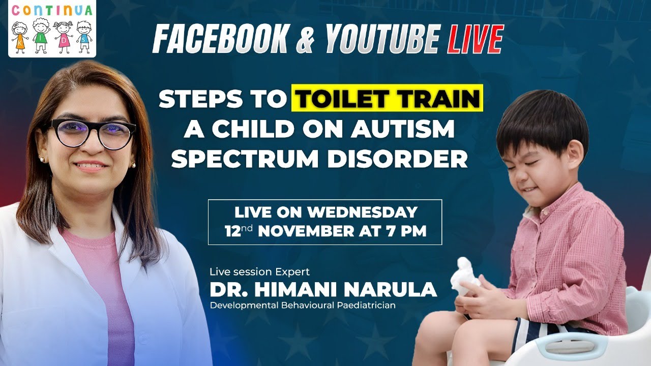 Live Today at 7 PM I Steps to toilet train a kid on ASD