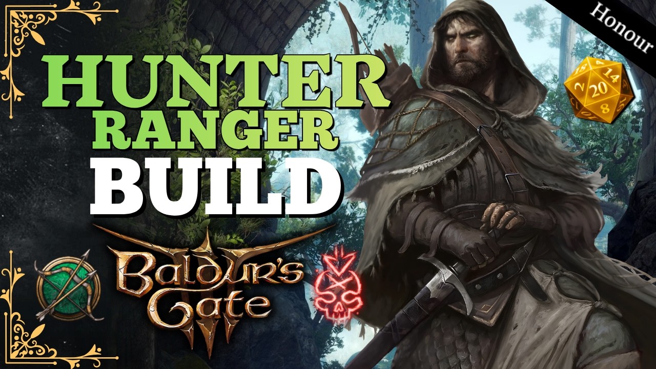 Ranger Hunter is AMAZING, Full Build Guide For Honour/Tactician Mode | Baldur's Gate 3