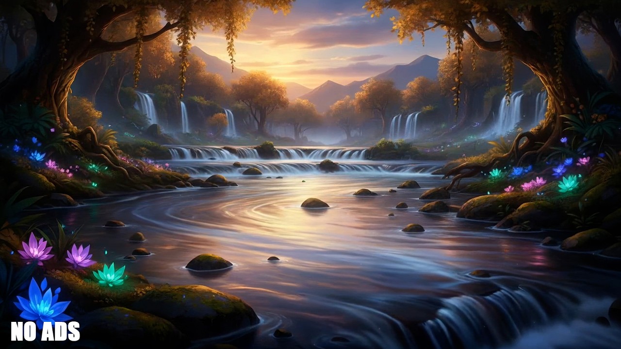 Peaceful River Sounds with Soft Piano 🎶🌊 Calming Sleep Music for Deep Relaxation