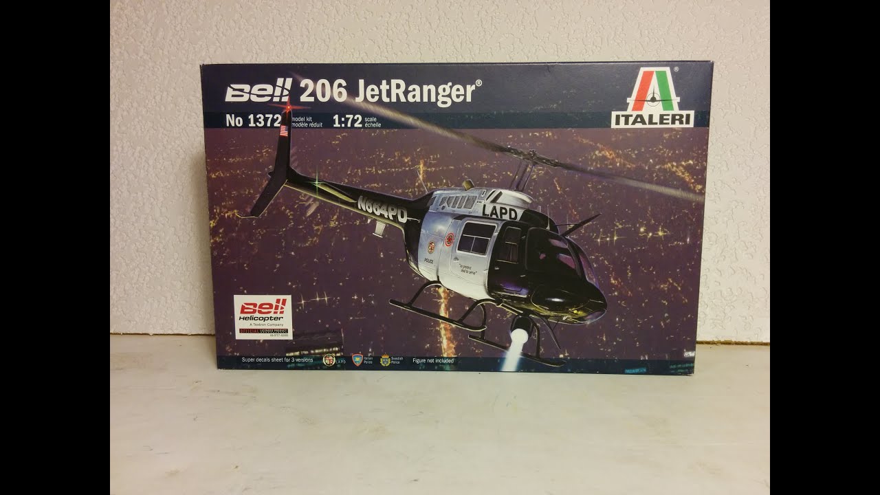 Jet Ranger Kit review 1/72 by Italeri, Bell 206