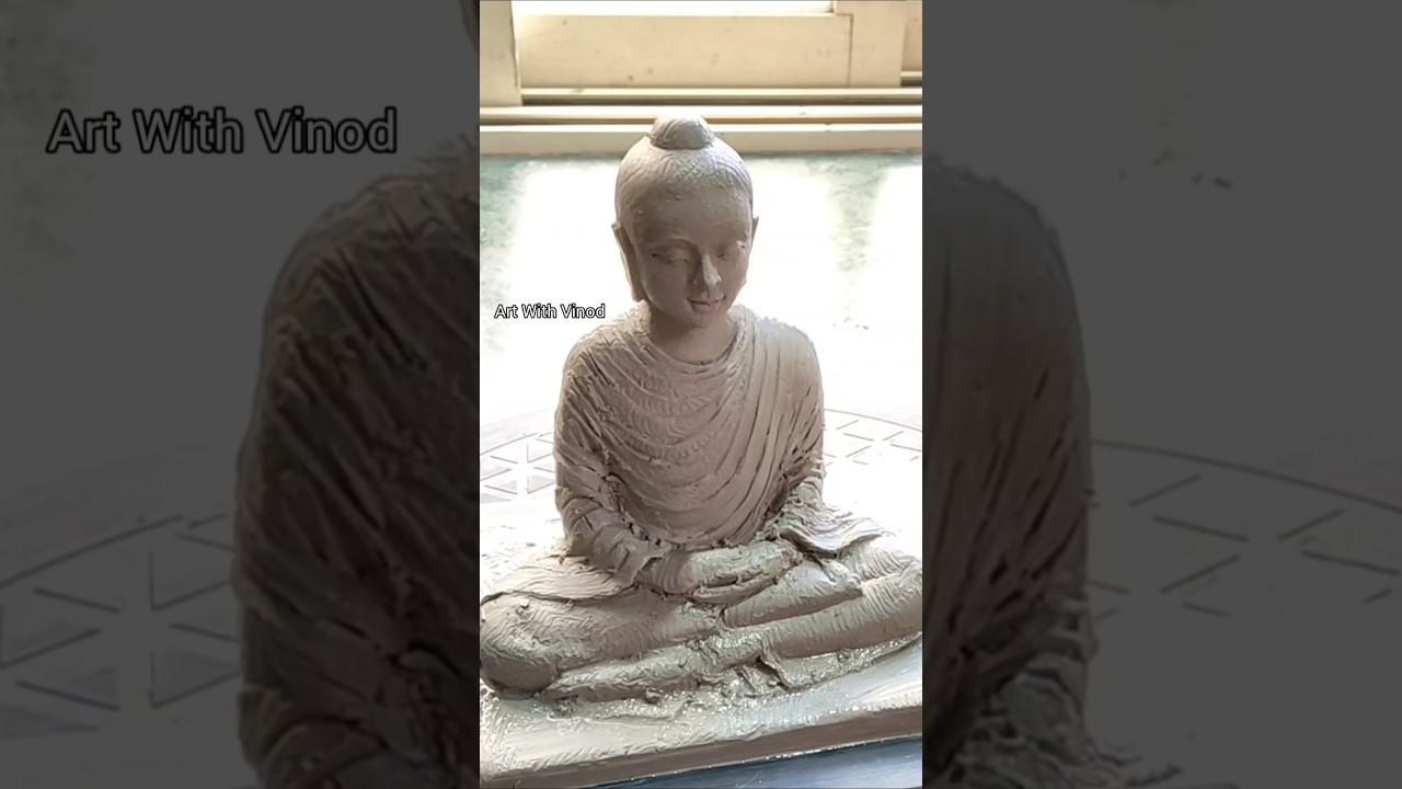 GAUTAM BUDDHA IN CLAY / Buddha sculpture making 