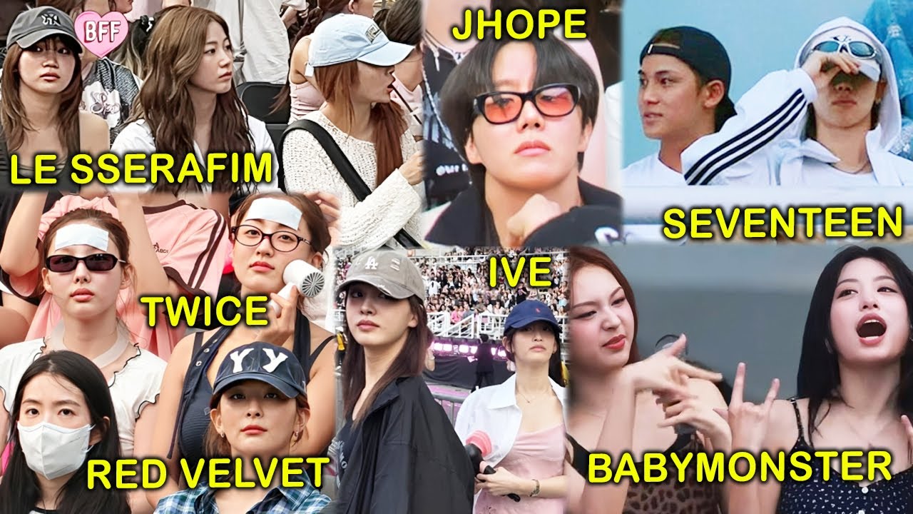 kpop idols reaction to BLACKPINK concert (JHOPE, LE SSERAFIM, IVE, TWICE, BABYMONSTER..)