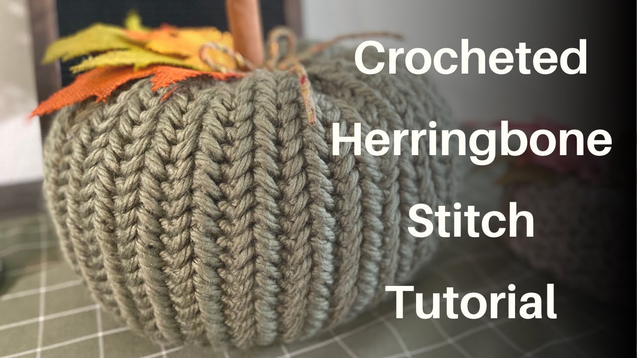 How to Make the Crocheted Herringbone Stitch