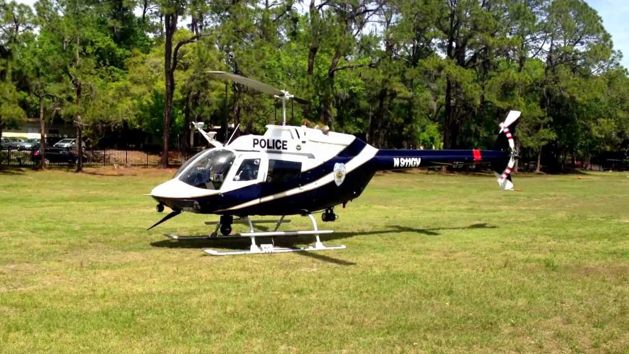 GPD's Bell OH-58 Helicopter, N911GV full Startup and Takeoff